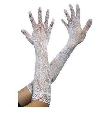 Перчатки элегантные кружевные белые взрослые - интернет-магазин карнавальных костюмов ВМАСКАХ.РФ