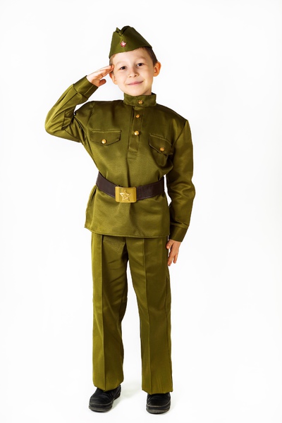 Солдат в брюках люкс (подростковый) - интернет-магазин карнавальных костюмов ВМАСКАХ.РФ