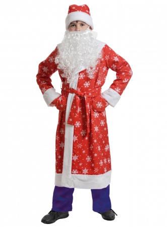 Дед Мороз ткань-плюш - интернет-магазин карнавальных костюмов ВМАСКАХ.РФ