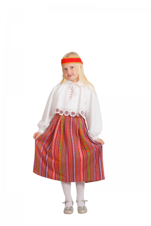Карнавальный костюм детский Эстонка девочка - интернет-магазин карнавальных костюмов ВМАСКАХ.РФ