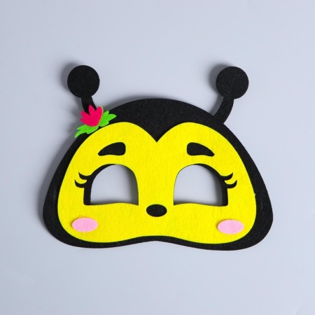 Карнавальная маска Пчелка фетр - интернет-магазин карнавальных костюмов ВМАСКАХ.РФ