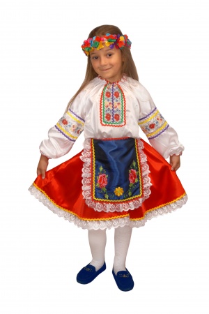 Карнавальный костюм детский Украинская девочка - интернет-магазин карнавальных костюмов ВМАСКАХ.РФ