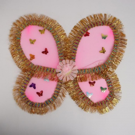 Карнавальные крылья «Бабочка», цвет розовый - интернет-магазин карнавальных костюмов ВМАСКАХ.РФ