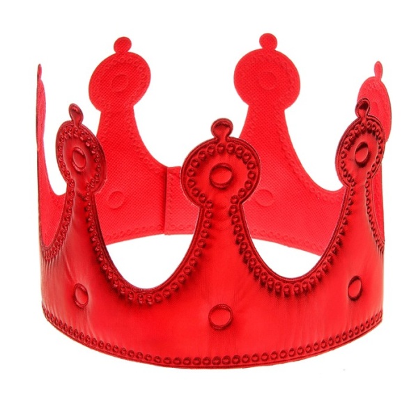 Корона Принцесса, красная - интернет-магазин карнавальных костюмов ВМАСКАХ.РФ