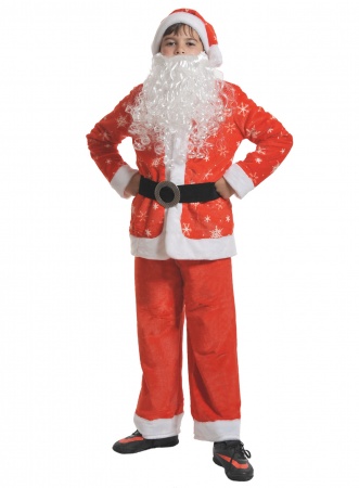 Санта Клаус плюш - интернет-магазин карнавальных костюмов ВМАСКАХ.РФ