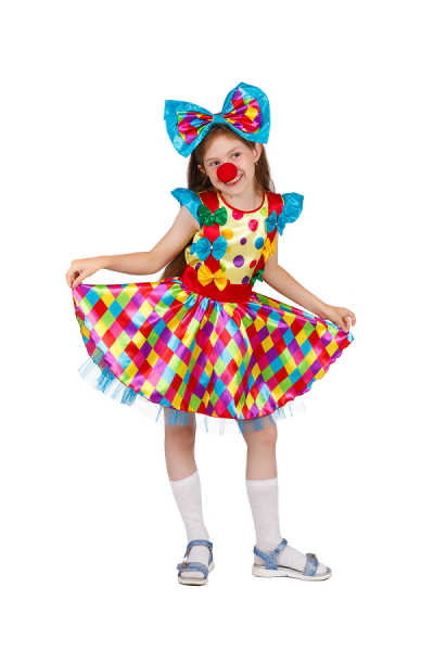 Карнавальный костюм детский Клоунесса - интернет-магазин карнавальных костюмов ВМАСКАХ.РФ