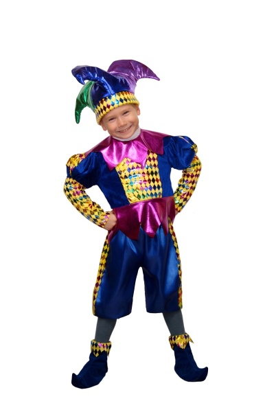 Карнавальный костюм детский Королевский Шут - интернет-магазин карнавальных костюмов ВМАСКАХ.РФ