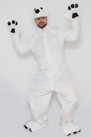 Белый медведь взрослый - интернет-магазин карнавальных костюмов ВМАСКАХ.РФ