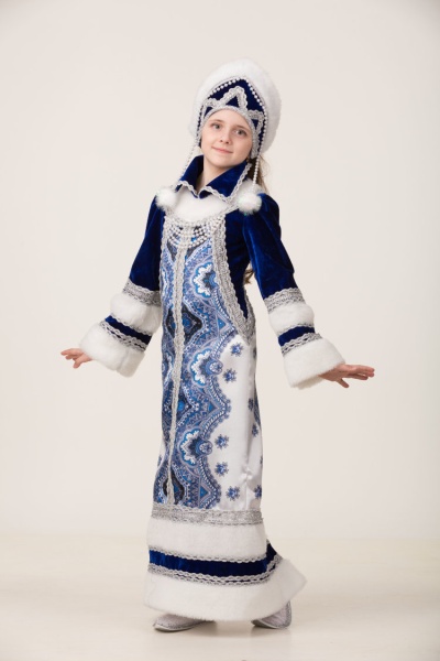 Карнавальный костюм Снегурочка Млада - интернет-магазин карнавальных костюмов ВМАСКАХ.РФ