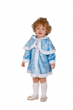 Карнавальный костюм детский Снегурочка-малышка голубая - интернет-магазин карнавальных костюмов ВМАСКАХ.РФ