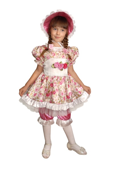 Карнавальный костюм детский Кукла в шляпке - интернет-магазин карнавальных костюмов ВМАСКАХ.РФ