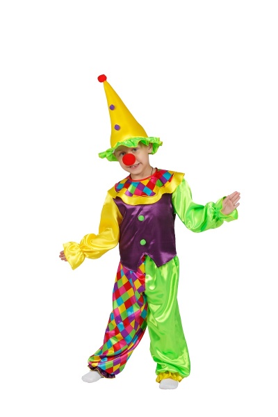 Карнавальный костюм детский Клоун Сеня - интернет-магазин карнавальных костюмов ВМАСКАХ.РФ