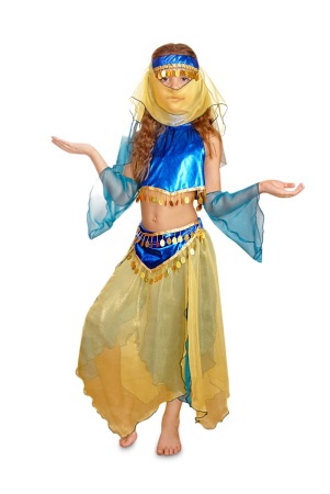 Карнавальный костюм детский Шахерезада синий - интернет-магазин карнавальных костюмов ВМАСКАХ.РФ