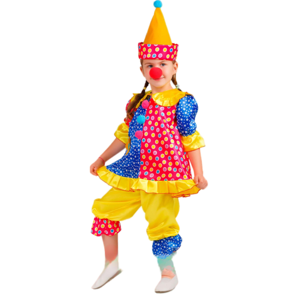 Карнавальный костюм Клоунесса Лола - интернет-магазин карнавальных костюмов ВМАСКАХ.РФ