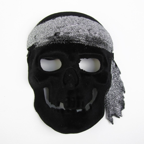 Карнавальная маска «Пират», серебряный - интернет-магазин карнавальных костюмов ВМАСКАХ.РФ