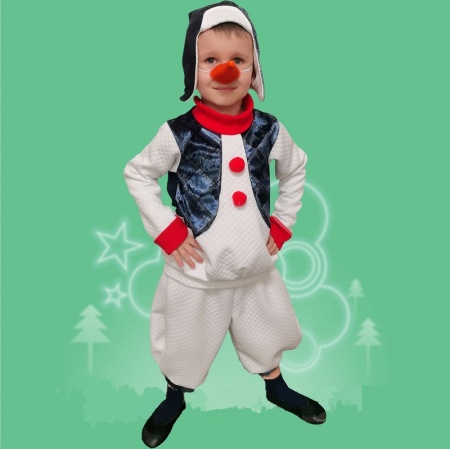 Карнавальный костюм детский Снеговик Полярный - интернет-магазин карнавальных костюмов ВМАСКАХ.РФ