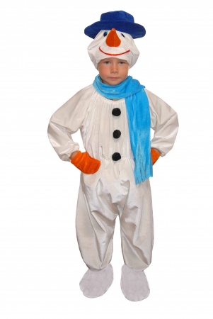 Карнавальный костюм детский Снеговик-2 - интернет-магазин карнавальных костюмов ВМАСКАХ.РФ