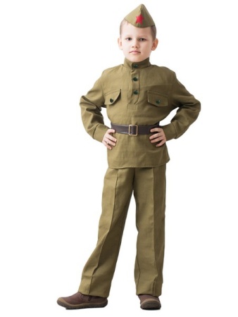 Карнавальный костюм детский Солдат в брюках (малый) - интернет-магазин карнавальных костюмов ВМАСКАХ.РФ