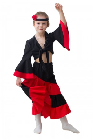 Испанка детская (фламенко) - интернет-магазин карнавальных костюмов ВМАСКАХ.РФ