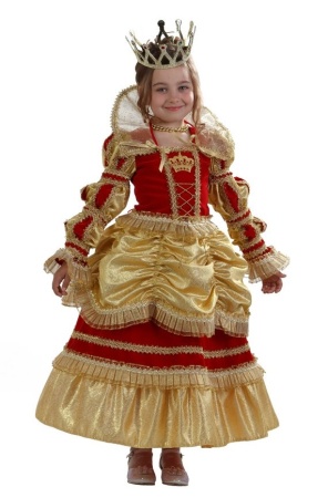 Карнавальный костюм Королева золотая - интернет-магазин карнавальных костюмов ВМАСКАХ.РФ