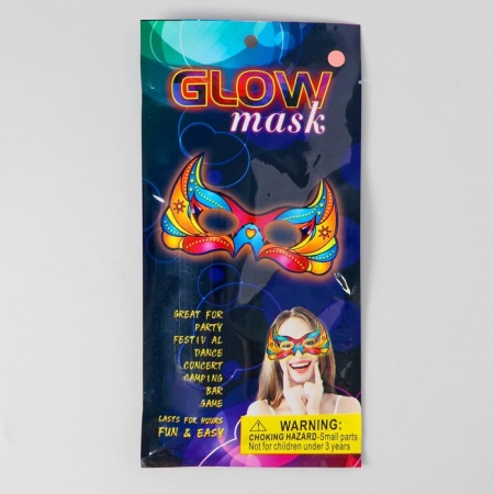 Неоновая маска «Маскарад», цвета МИКС - интернет-магазин карнавальных костюмов ВМАСКАХ.РФ