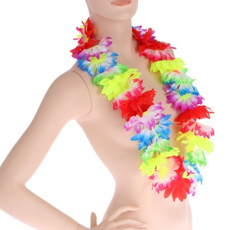 Гавайское ожерелье Фантазия цветов - интернет-магазин карнавальных костюмов ВМАСКАХ.РФ