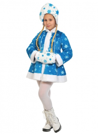 Снегурочка плюш бирюза - интернет-магазин карнавальных костюмов ВМАСКАХ.РФ