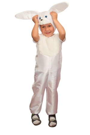 Карнавальный костюм детский Зайчик белый - интернет-магазин карнавальных костюмов ВМАСКАХ.РФ