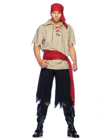 Костюм Пирата с красным поясом - интернет-магазин карнавальных костюмов ВМАСКАХ.РФ
