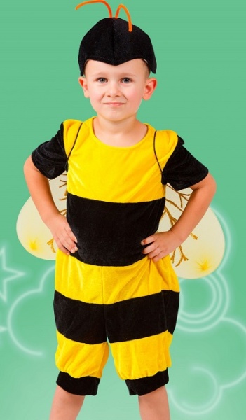Карнавальный костюм детский Пчела мальчик - интернет-магазин карнавальных костюмов ВМАСКАХ.РФ