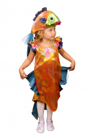 Карнавальный костюм детский Рыбка девочка - интернет-магазин карнавальных костюмов ВМАСКАХ.РФ