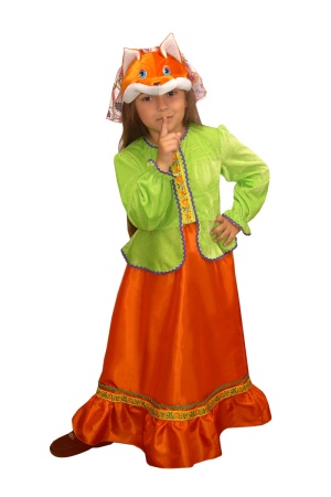 Карнавальный костюм детский Лиса-купчиха - интернет-магазин карнавальных костюмов ВМАСКАХ.РФ