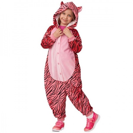 Карнавальный костюм кигуруми Тигр розовый - интернет-магазин карнавальных костюмов ВМАСКАХ.РФ