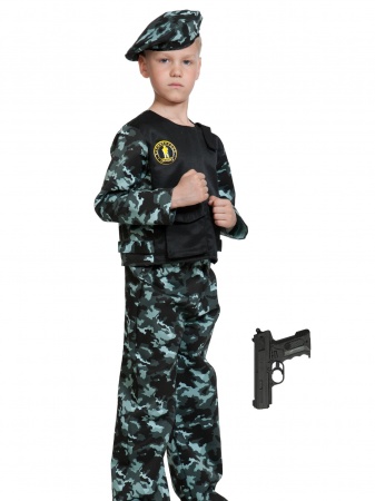 Спецназ - 3 с пистолетом - интернет-магазин карнавальных костюмов ВМАСКАХ.РФ