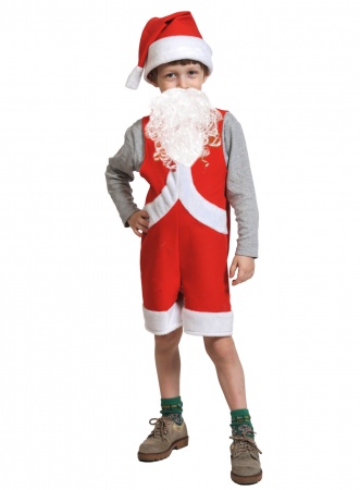 Мистер Санта ткань-плюш - интернет-магазин карнавальных костюмов ВМАСКАХ.РФ