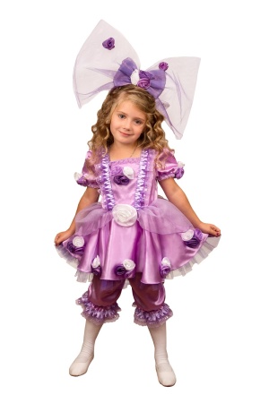 Карнавальный костюм детский Кукла Тутси фиолетовая - интернет-магазин карнавальных костюмов ВМАСКАХ.РФ