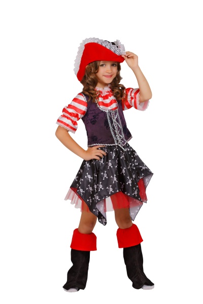 Карнавальный костюм детский Пиратка - интернет-магазин карнавальных костюмов ВМАСКАХ.РФ