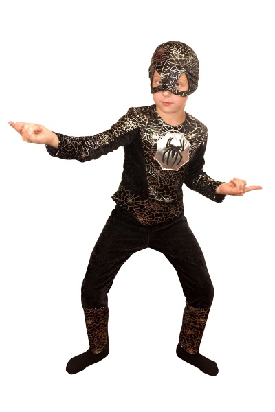 Карнавальный костюм детский Паук чёрный - интернет-магазин карнавальных костюмов ВМАСКАХ.РФ