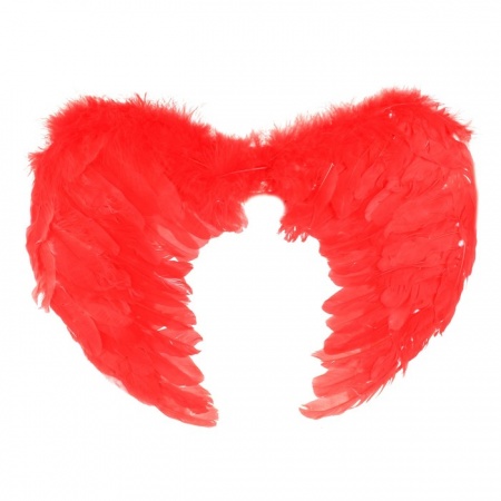Крылья ангела, 59×59 см, красные - интернет-магазин карнавальных костюмов ВМАСКАХ.РФ