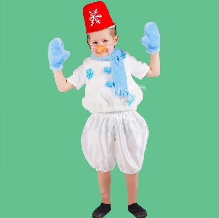 Карнавальный костюм детский Снеговик Северный - интернет-магазин карнавальных костюмов ВМАСКАХ.РФ