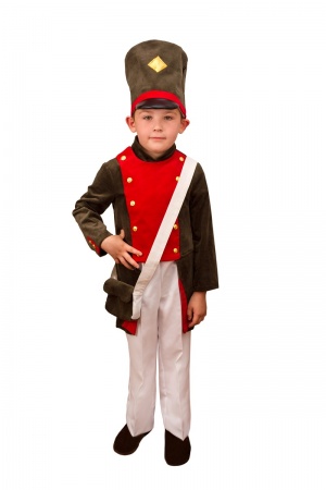 Карнавальный костюм детский Оловянный солдатик - интернет-магазин карнавальных костюмов ВМАСКАХ.РФ