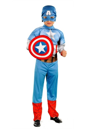 Карнавальный костюм Капитан Америка детский - интернет-магазин карнавальных костюмов ВМАСКАХ.РФ