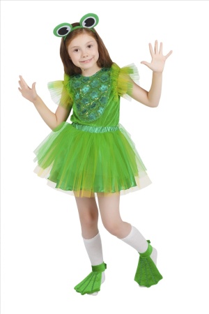 Карнавальный костюм детский Лягушка девочка - интернет-магазин карнавальных костюмов ВМАСКАХ.РФ