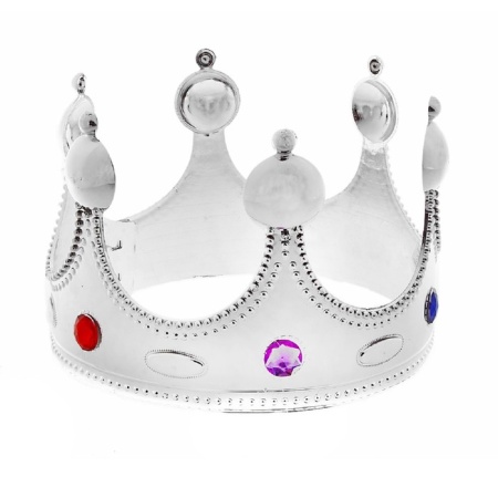 Корона Для короля, серебристая - интернет-магазин карнавальных костюмов ВМАСКАХ.РФ
