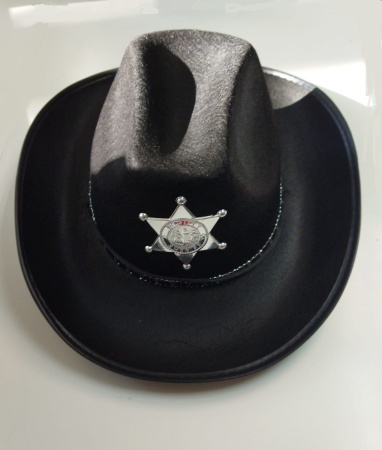 Шляпа Шерифа черная - интернет-магазин карнавальных костюмов ВМАСКАХ.РФ