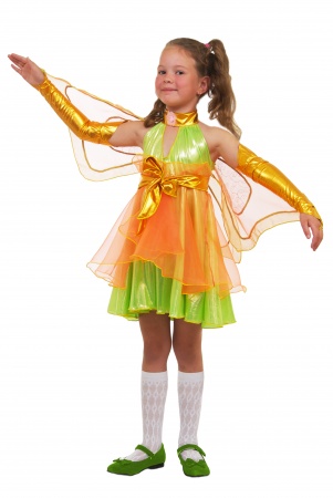 Карнавальный костюм детский Фея Стрекоза зеленая - интернет-магазин карнавальных костюмов ВМАСКАХ.РФ