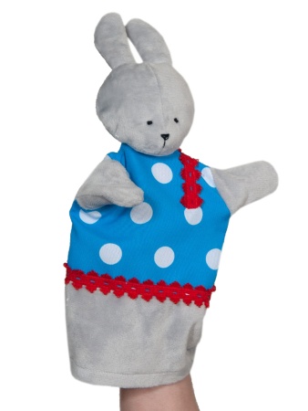 Кукла - перчатка Зайчик - Побегайчик - интернет-магазин карнавальных костюмов ВМАСКАХ.РФ
