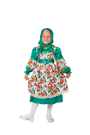 Карнавальный костюм детский Матрешка Марина - интернет-магазин карнавальных костюмов ВМАСКАХ.РФ