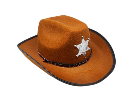 Шляпа Шерифа коричневая - интернет-магазин карнавальных костюмов ВМАСКАХ.РФ