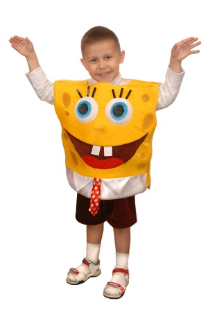Карнавальный костюм детский Губка Боб - интернет-магазин карнавальных костюмов ВМАСКАХ.РФ